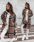 Fashion Plaid Printed Coat | Decor Gifts and More