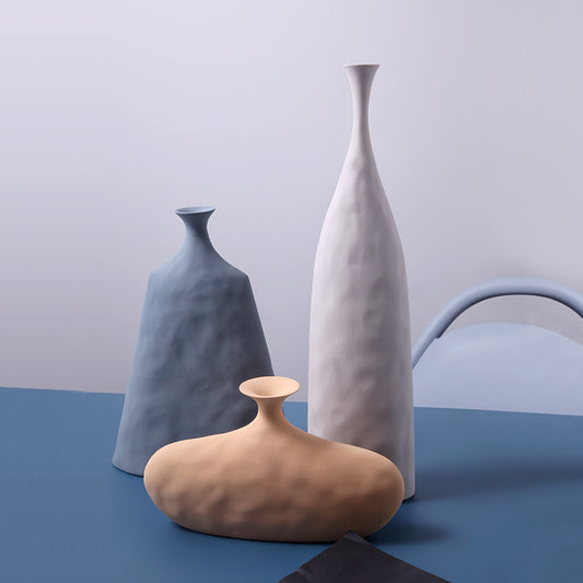 Nordic Art Plain Ceramic Vase | Decor Gifts and More