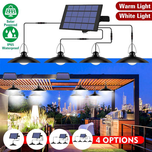 4 Head Solar Pendant Lights Lamp LED Outdoor Chandelier Solar Lamp Camping Lighting For Garden Yard Decoration | Decor Gifts and More