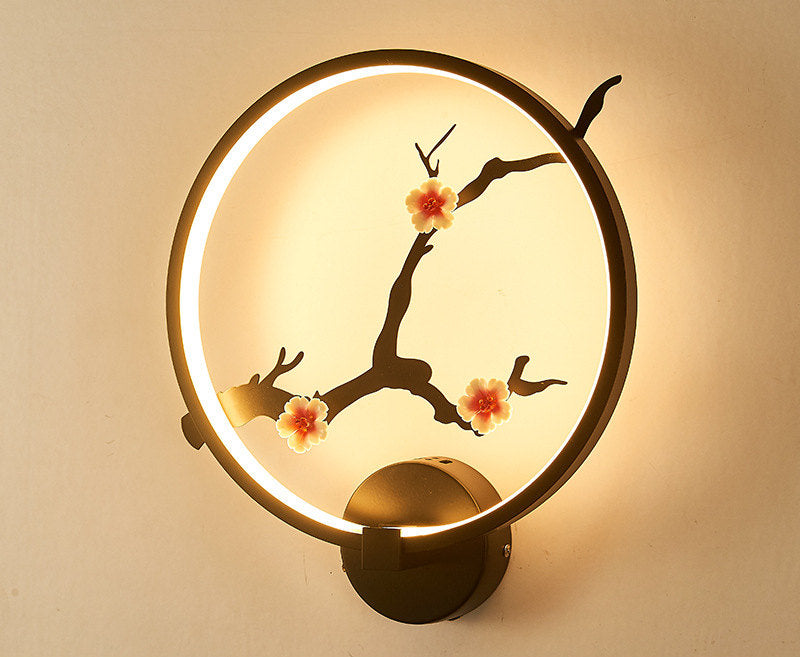 Simple Chinese Style Mural LED Wall Lamp New Chinese Style Living Room Bedroom Bedside | Decor Gifts and More