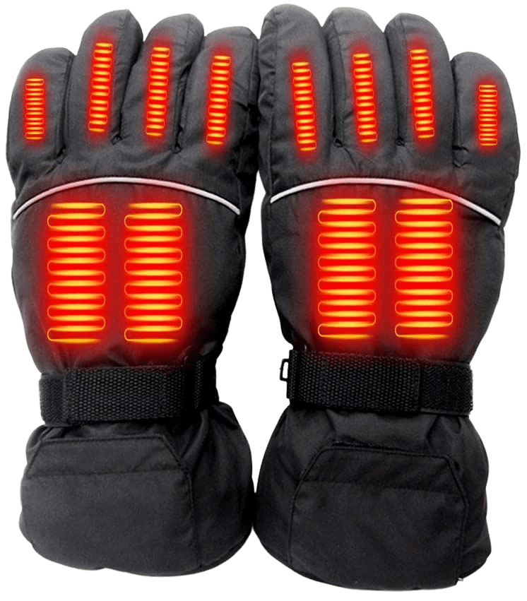 XWU Heated Gloves, Winter Gloves for Men Women Battery Electric Hand Warmers Waterproof Thermal Gloves for Cold Weather Running Hunting Motorcycle Ski - Home Decor Gifts and More