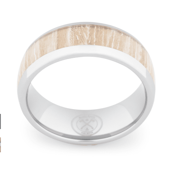 Light Koa Wood Tungsten Ring | Decor Gifts and More