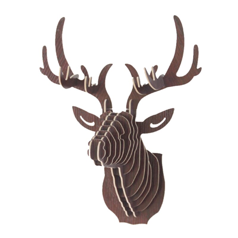 Wooden elk head wall hanging | Decor Gifts and More