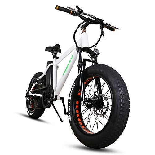 NAKTO Fat Tire Electric Bicycle Super Stable 300W Brushless Motor Ebike Three Working Mode 36V/10A Removable High Capacity Waterproof Lithium Battery Electric Bike | Decor Gifts and More