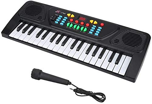 Piano Keyboard for Kids 37 Keys Multifunction Electronic Digital Kids Midi Piano Keyboard Musial Instrument with Microphone Early Learning Educational Toy Xmas Birthday Gift - Home Decor Gifts and More