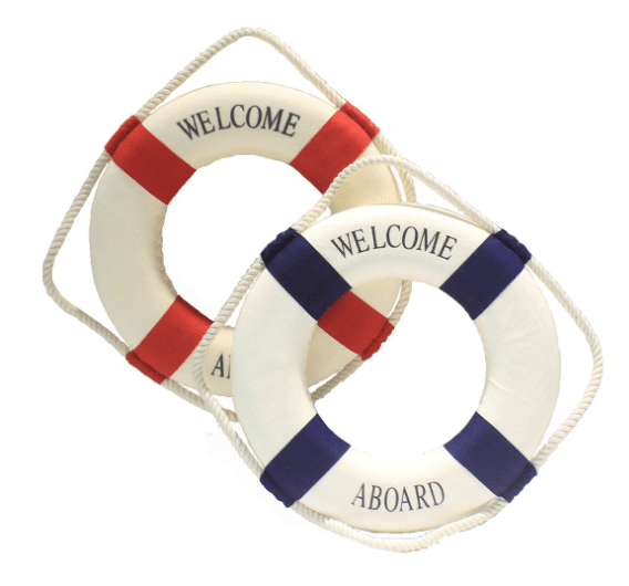 Cloth art lifebuoy wall hanging decoration | Decor Gifts and More