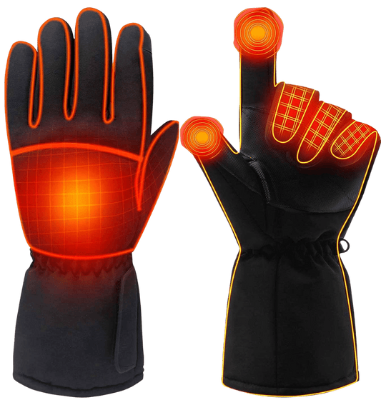 Battery Powered Rechargeable Heated Gloves for Men/Women, Waterproof Insulated Electric Heating - Home Decor Gifts and More