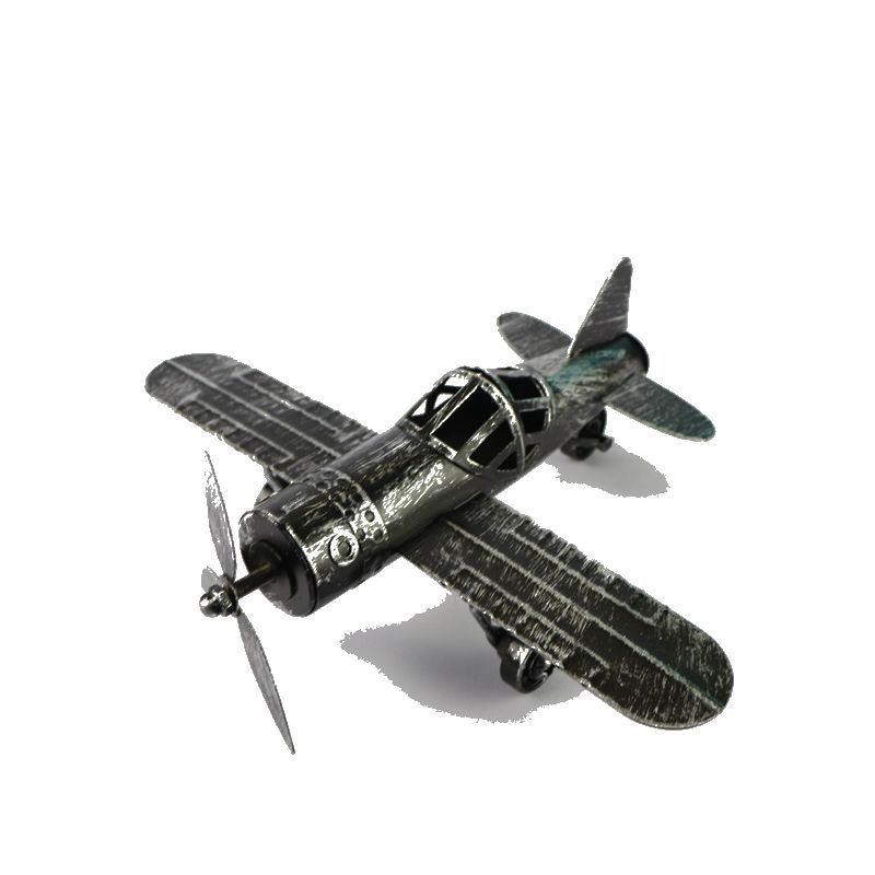 Vintage handmade wrought iron airplane model | Decor Gifts and More