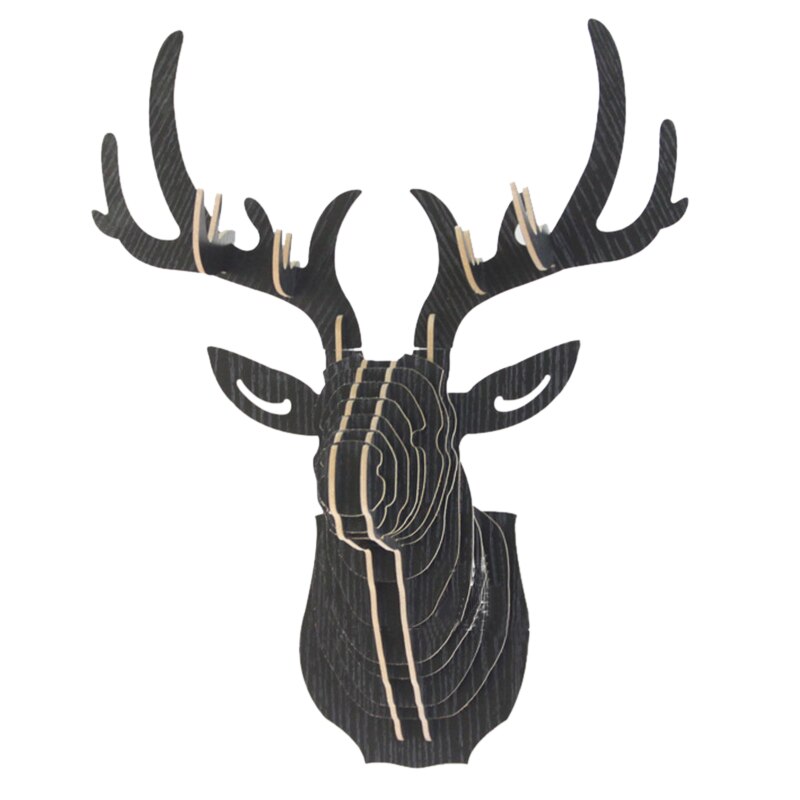 Wooden elk head wall hanging | Decor Gifts and More