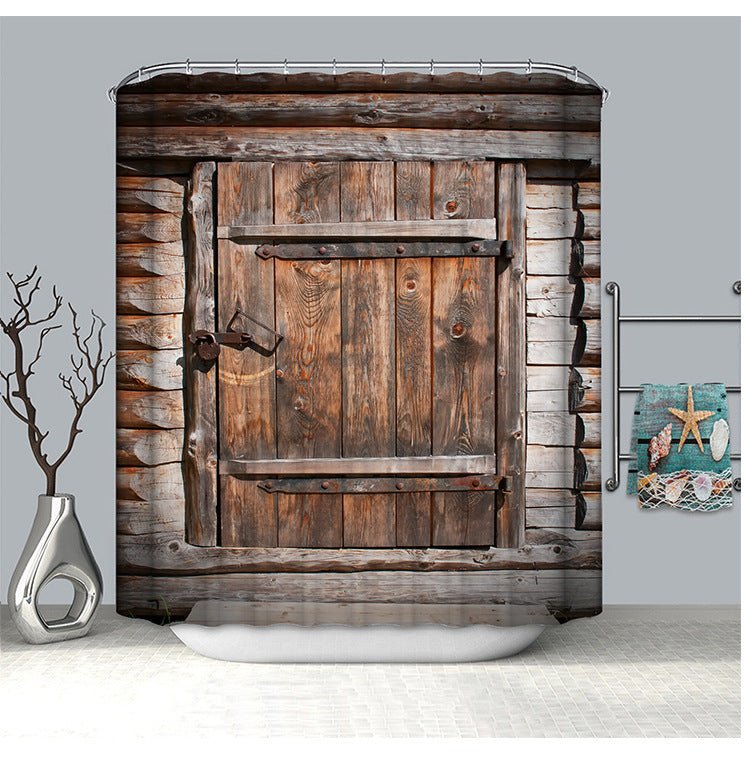 Old wooden door shower curtain | Decor Gifts and More