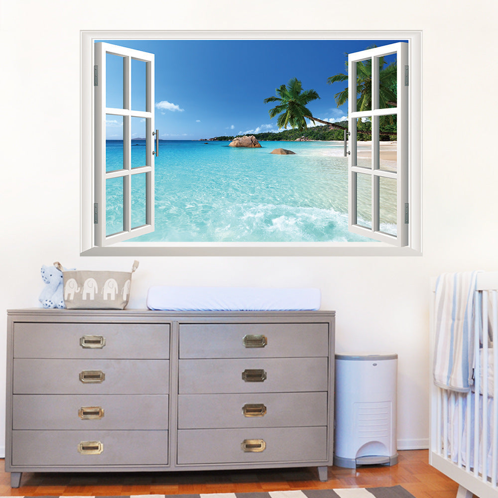 Sea view home window wall sticker | Decor Gifts and More