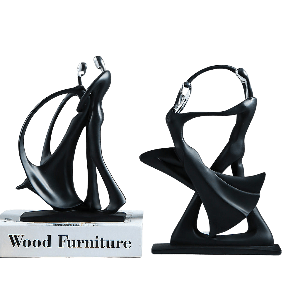 Modern Abstract Dancing Couple Statue Sculpture - Home Decor Gifts and More