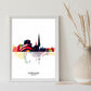 Home Decor Abstract Minimalist Colorful Canvas Poster | Decor Gifts and More