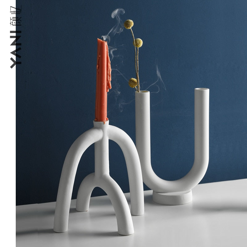 Ceramic Candlestick ornaments | Decor Gifts and More