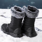 Winter Snow Boots Lace-up Platform Boots Fuzzy Shoes Women