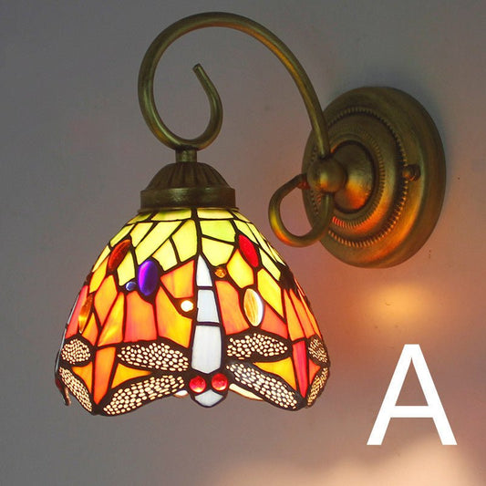 Aisle Corridor Colored Glass Wall Lamp Stained Glass