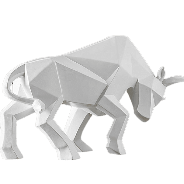 Bull 3D Art Geometric  Art Sculpture - Home Decor Gifts and More
