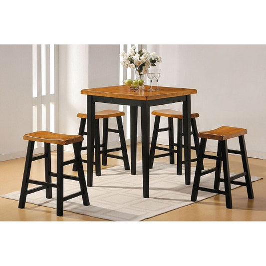 5-Piece Bar Table Set Counter Height Bar Table With 4 Bar Stools Dining Set Kitchen Bar Furniture | Decor Gifts and More