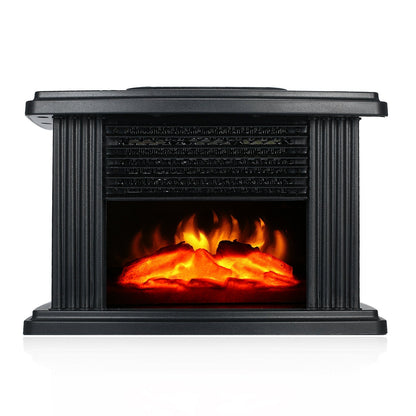 European Style Electric Fireplace Heater LED Flame Effect Stove 1000W With Remote Control