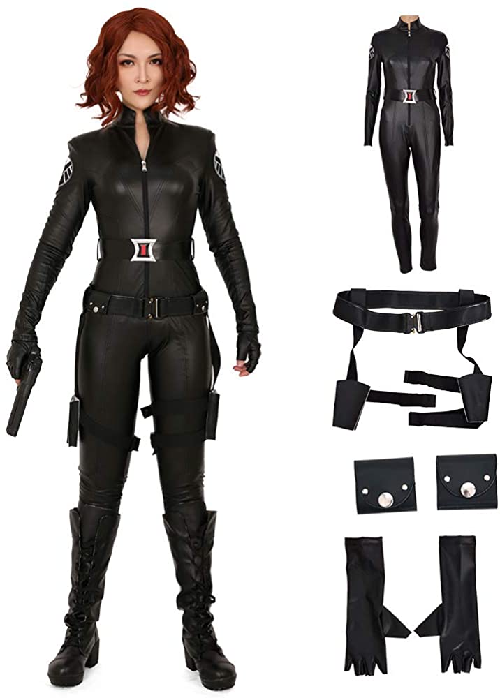Women's Black Widow Universe Space Cosplay 6 Pc Deluxe Costume Set | Decor Gifts and More