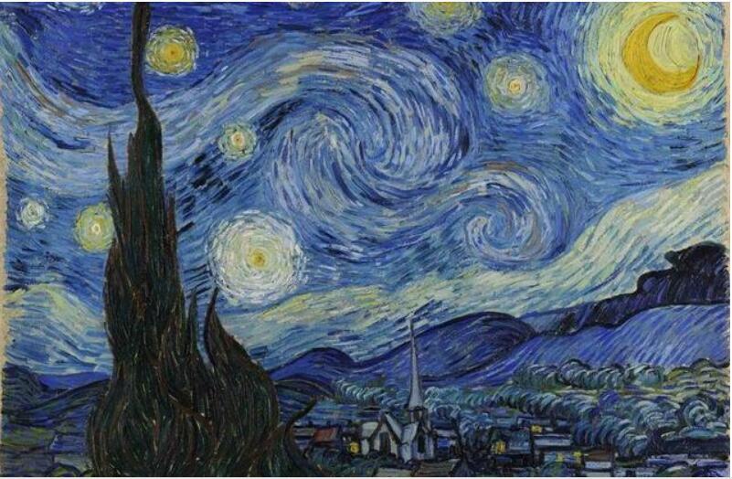 Best Pictures DIY Digital Oil Painting Paint By Numbers Christmas Birthday Unique Gift Van gogh starry sky of the rhone river | Decor Gifts and More