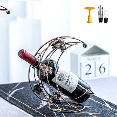 Wrought Iron Wine Rack European Ornaments | Decor Gifts and More