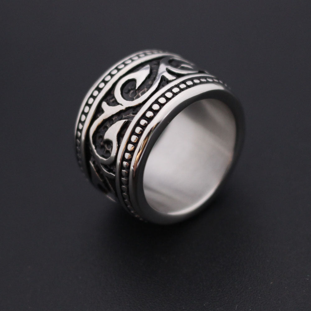 Men's Stainless Steel Ring Dragon Circle | Decor Gifts and More