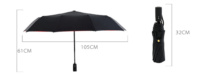 Automatic double-layer umbrella bone wind resistant men | Decor Gifts and More