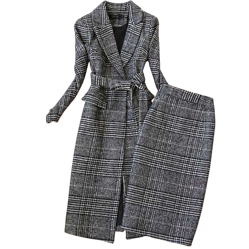 Check coat suit skirt skirt skirt | Decor Gifts and More