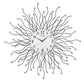 Large Rooting Sun Decorative Round Wall Clock | Decor Gifts and More