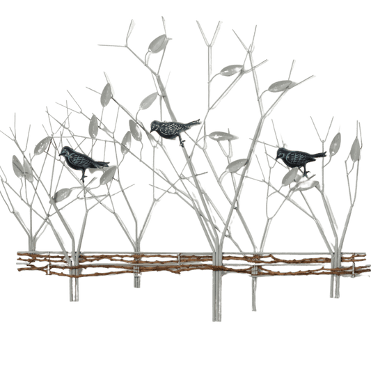 Birds of A Feather Flocking Together Country Art Sculpture Metal - Home Decor Gifts and More