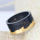 Stainless Steel Two Color Stitching Personality Ring | Decor Gifts and More