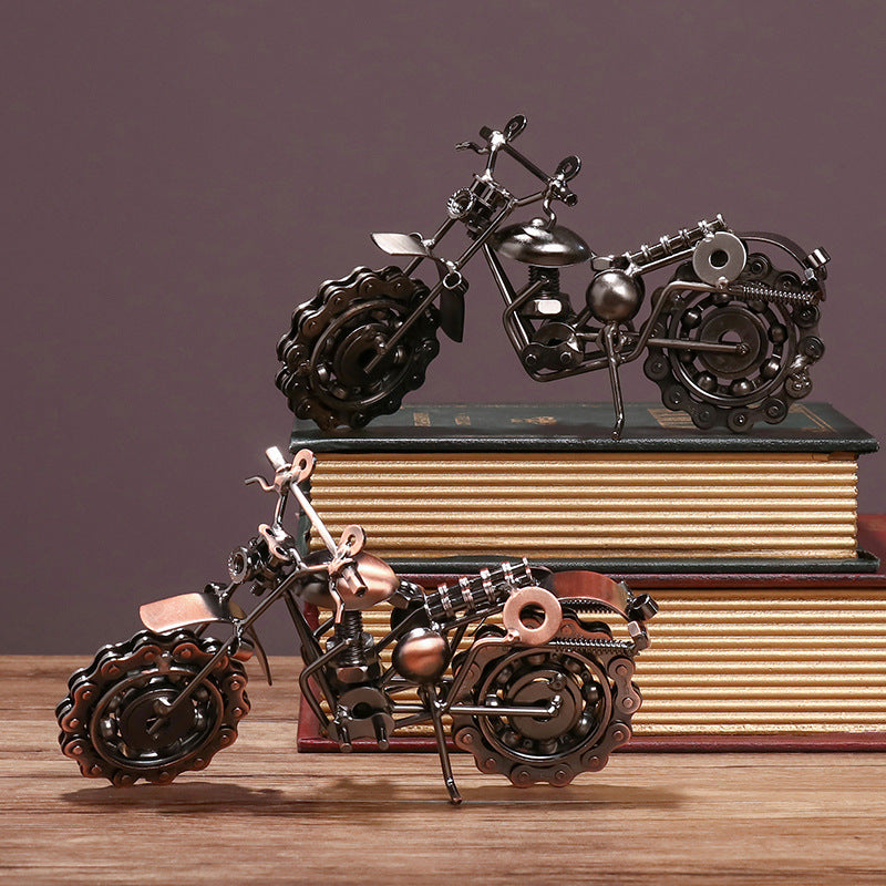 Home Fashion Wrought Iron Motorcycle Model Ornaments