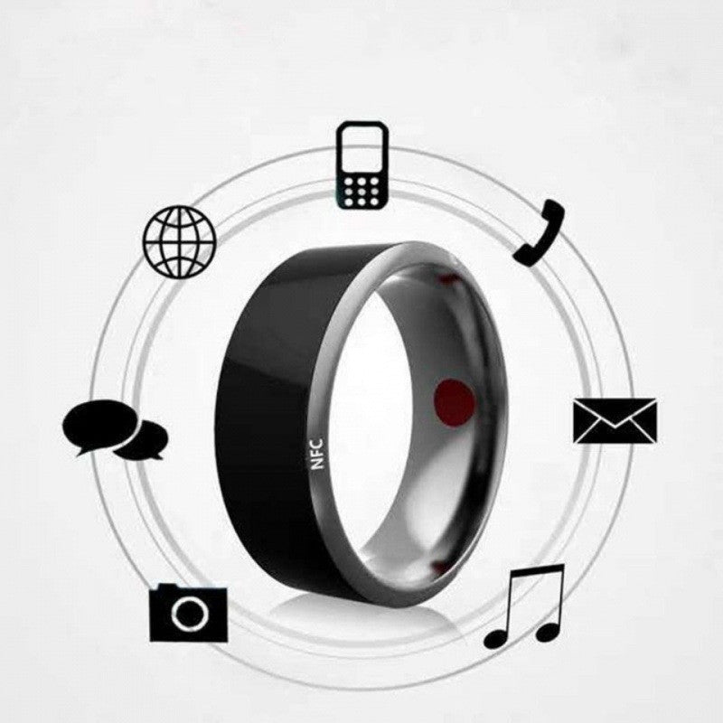 Black Technology Ring Solar Android Temperature Magic Net Red Smart Sci-Fi Bluetooth Ring | Decor Gifts and More