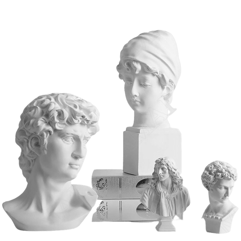 Ancient Greek Mythology Desktop Head Statuette Collection - Home Decor Gifts and More
