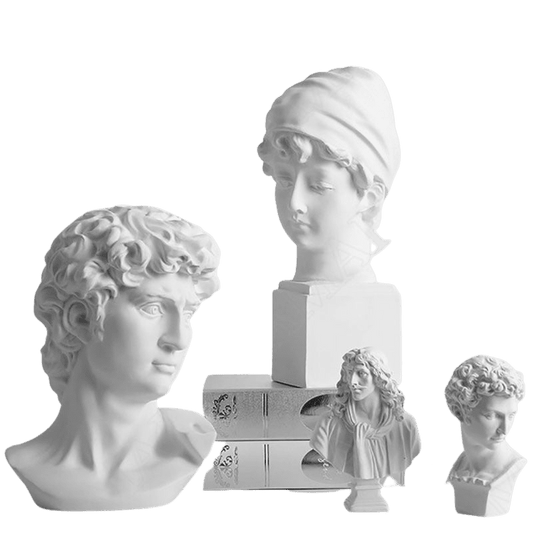 Ancient Greek Mythology Desktop Head Statuette Collection - Home Decor Gifts and More
