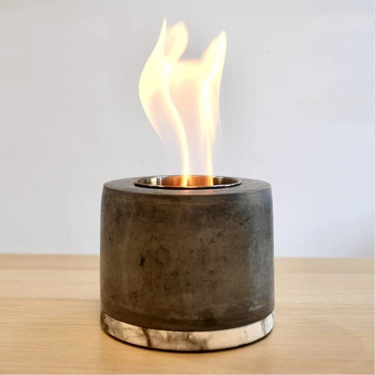 Desktop Decorative Cement Craft Small Fireplace | Decor Gifts and More