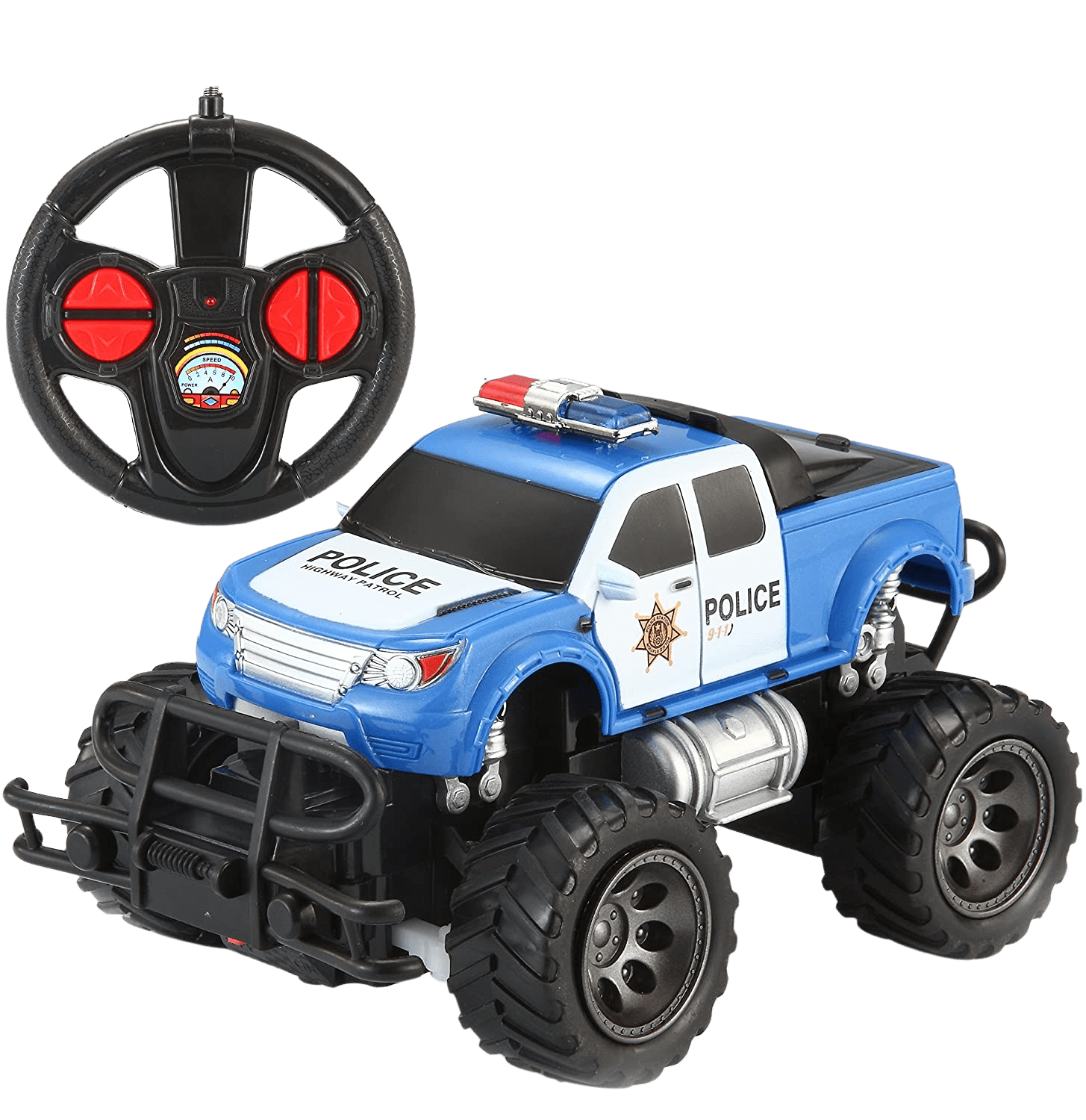 Joyin Toy RC Remote Control Police Car Monster Truck Radio Control Kids Police Toy Cars | Decor Gifts and More