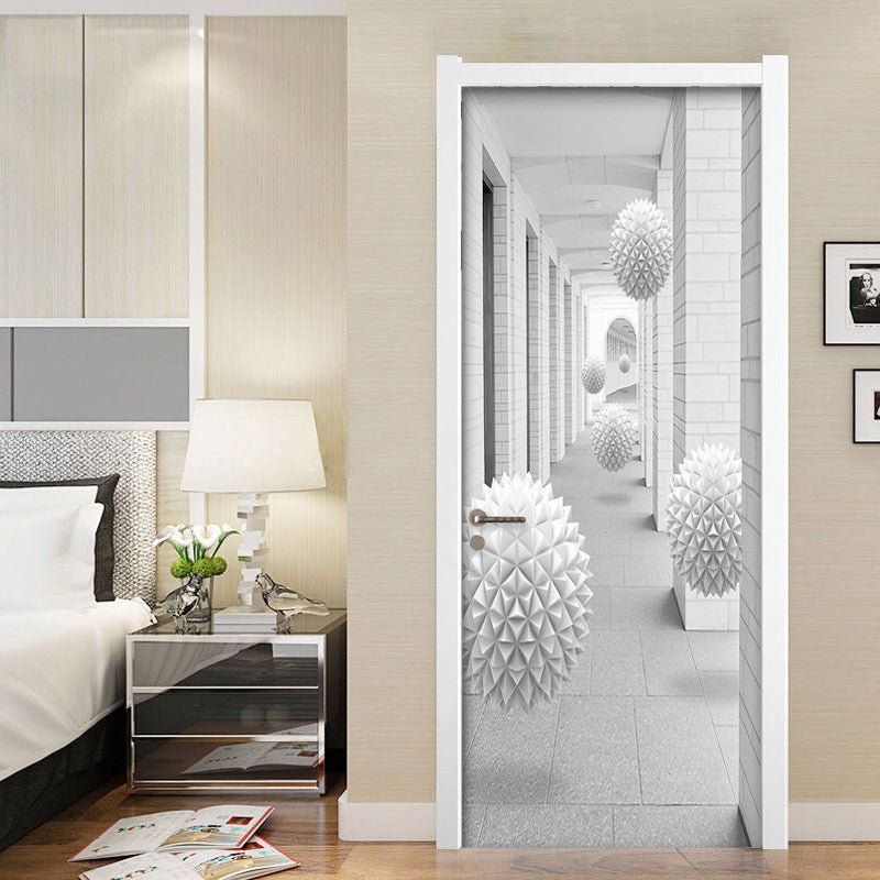 3D Stereo Sphere Door Sticker Living Room Gallery PVC Waterproof