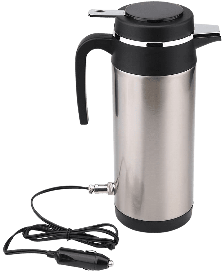Car Heating Cup, 450ml Stainless Steel Electric In-car Travel Heating Cup Vehicle Heated Coffee Cup Mug Warmer for Heating Water Coffee and Tea by 12V Cigarette Lighter Plug - Home Decor Gifts and More