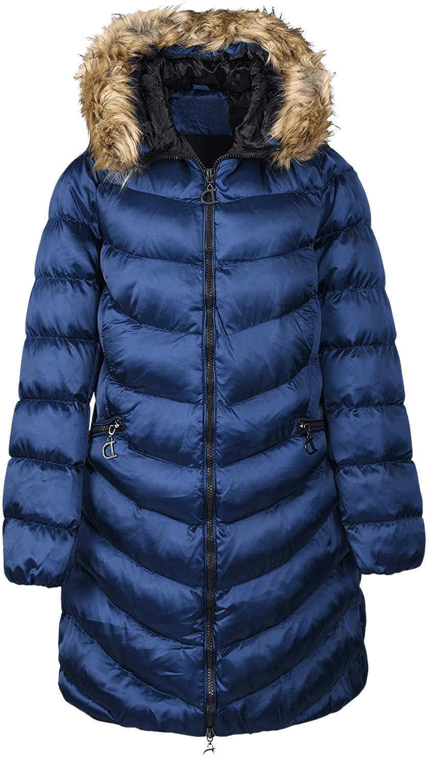 ELFJOY Women's Winter Coats with Removable Hood Windproof Long Puffer Jacket - Home Decor Gifts and More