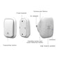 Self-generating Wireless Doorbell Waterproof And Battery-free Two-to-one Doorbell | Decor Gifts and More