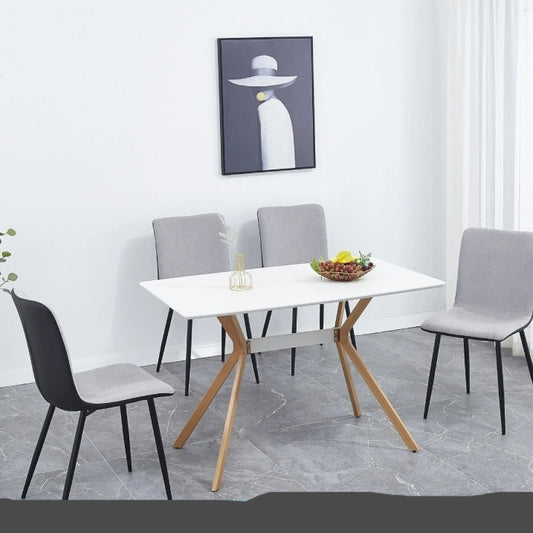 5pc Modern Contemporary Italian Style Dining Table Chair Set for 4 | Decor Gifts and More