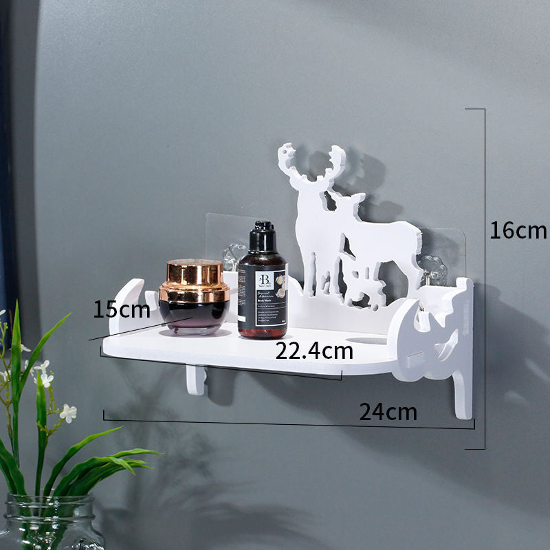 Perforation-Free Wall Shelf Bedroom Wall Hanging Bathroom | Decor Gifts and More