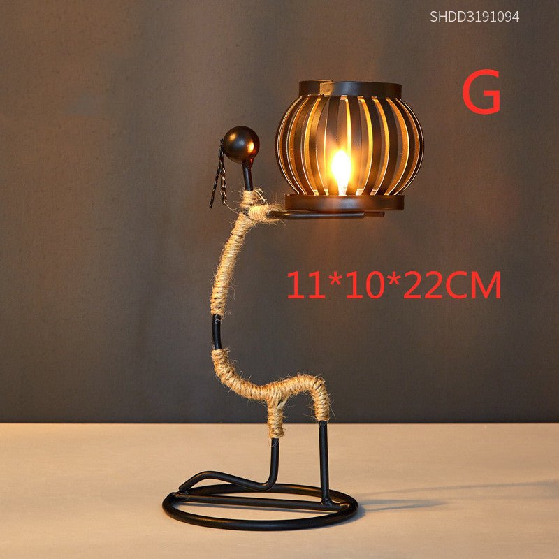 Girl iron candlestick decoration | Decor Gifts and More