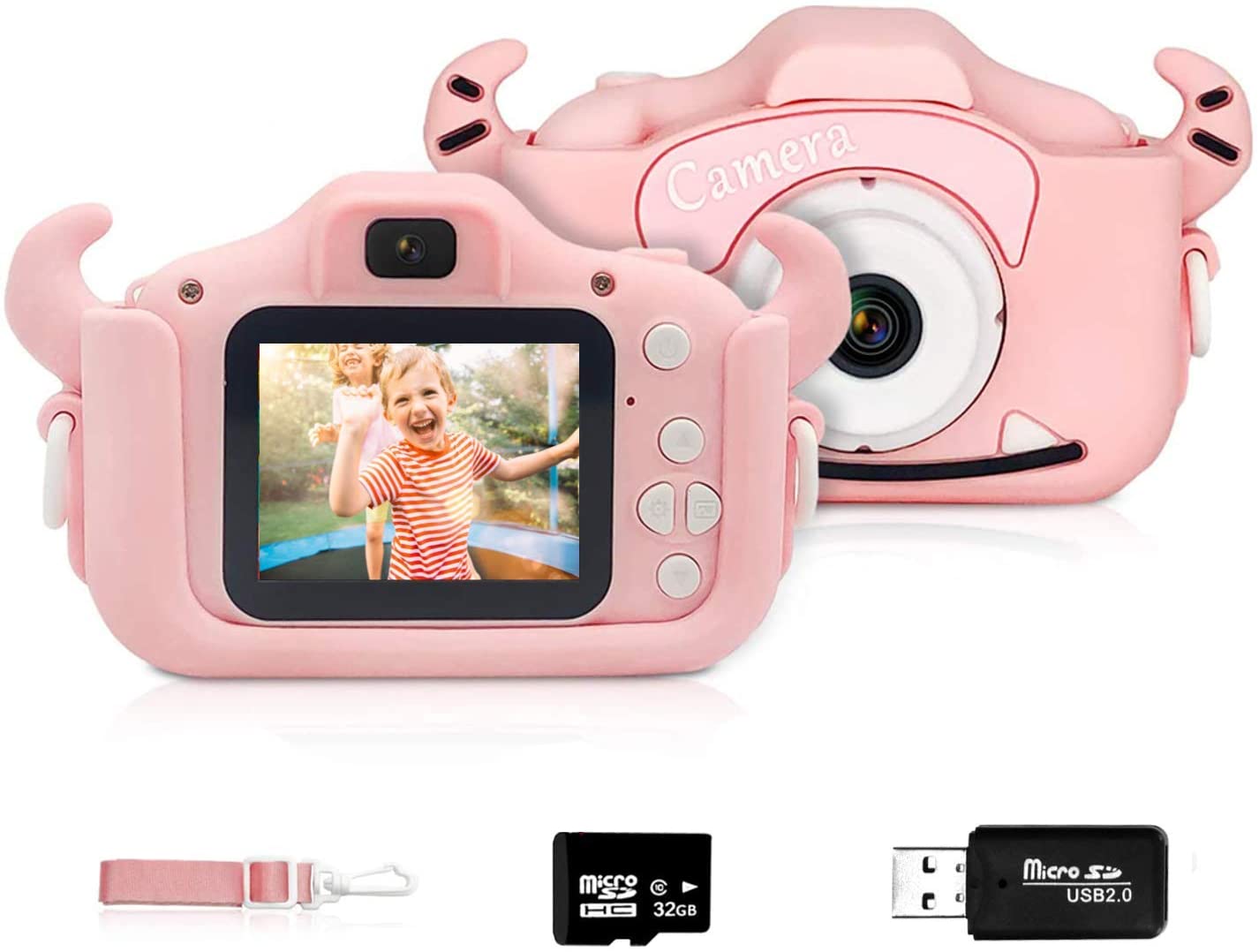 2022 kids pink digital camera