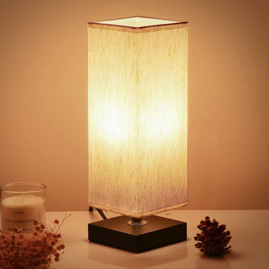 New High Quality Solid  Modern Off White Horizon Rectangle Shade Lamp LED Bulb Included) - Home Decor Gifts and More