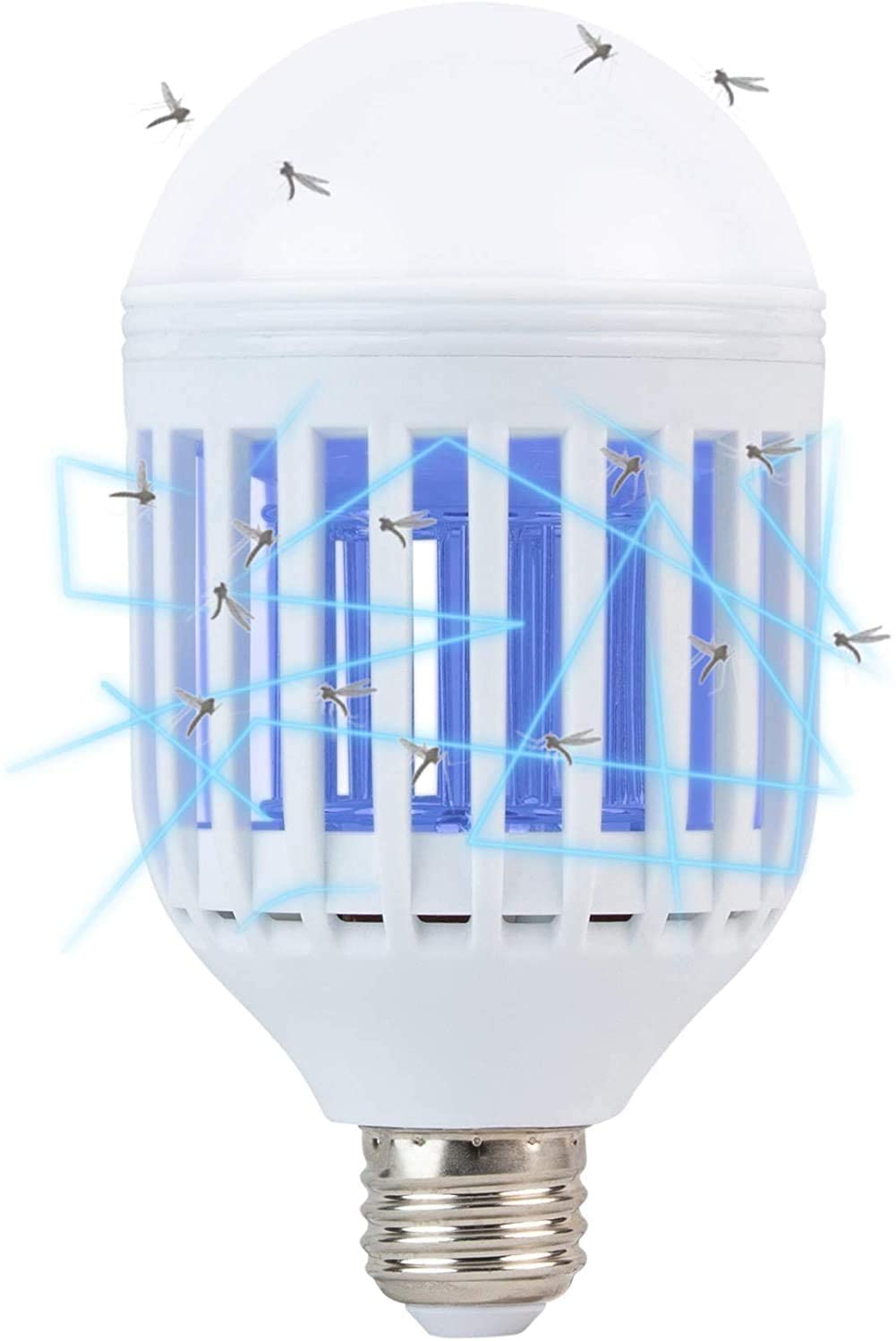 Bug Zapper Light Bulb 2 in 1 Mosquito Killer Lamp LED Electronic Insect &amp; Fly Killer Indoor &amp; Outdoor Insect Zapper insect traps, Fly Zapper Safe &amp; Non-Toxic Silent &amp; Effortle - Home Decor Gifts and More