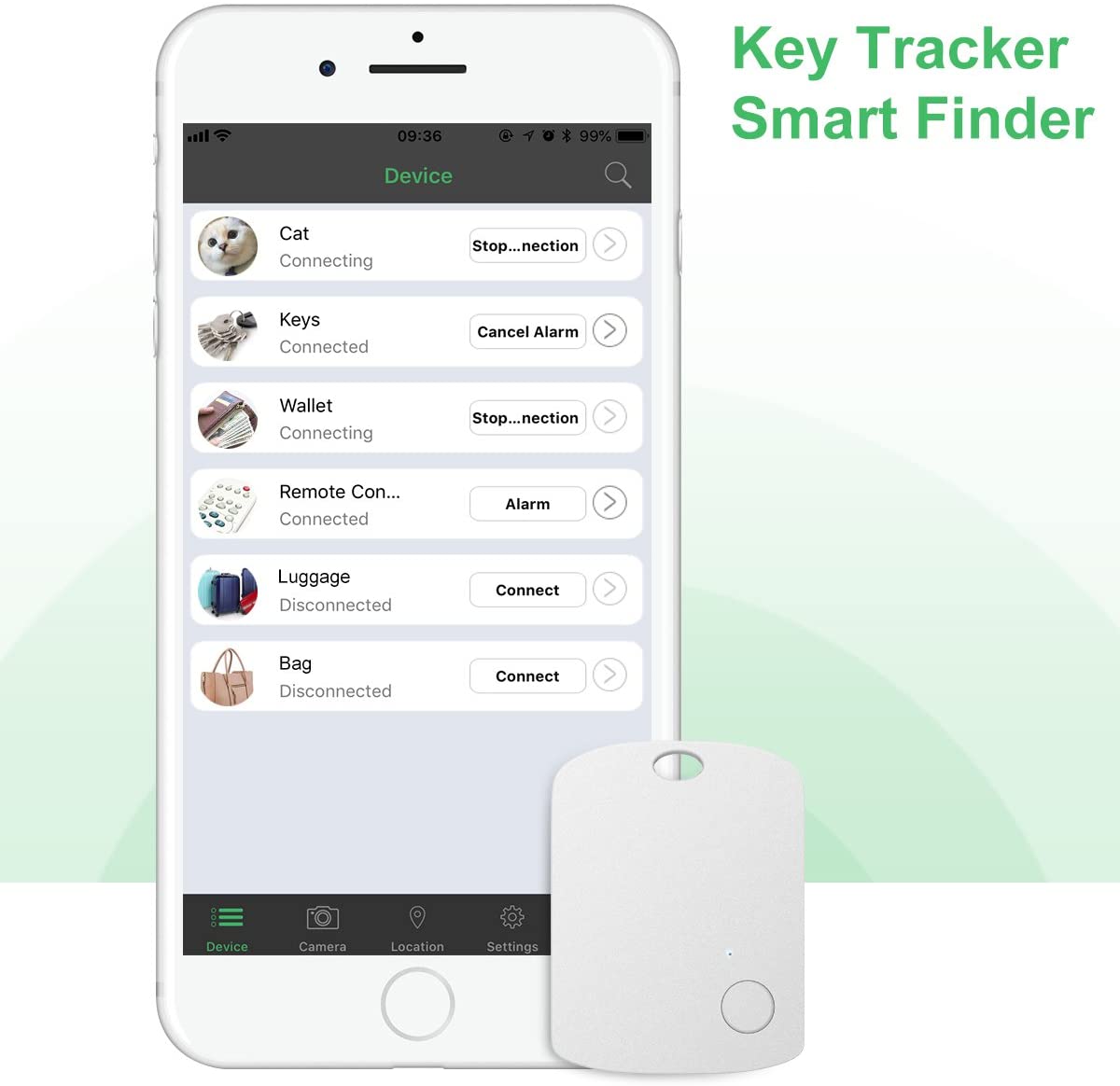 Key Finder, CC-Show Wireless GPS Phone Locator, Smart Wallet Tracker - Home Decor Gifts and More