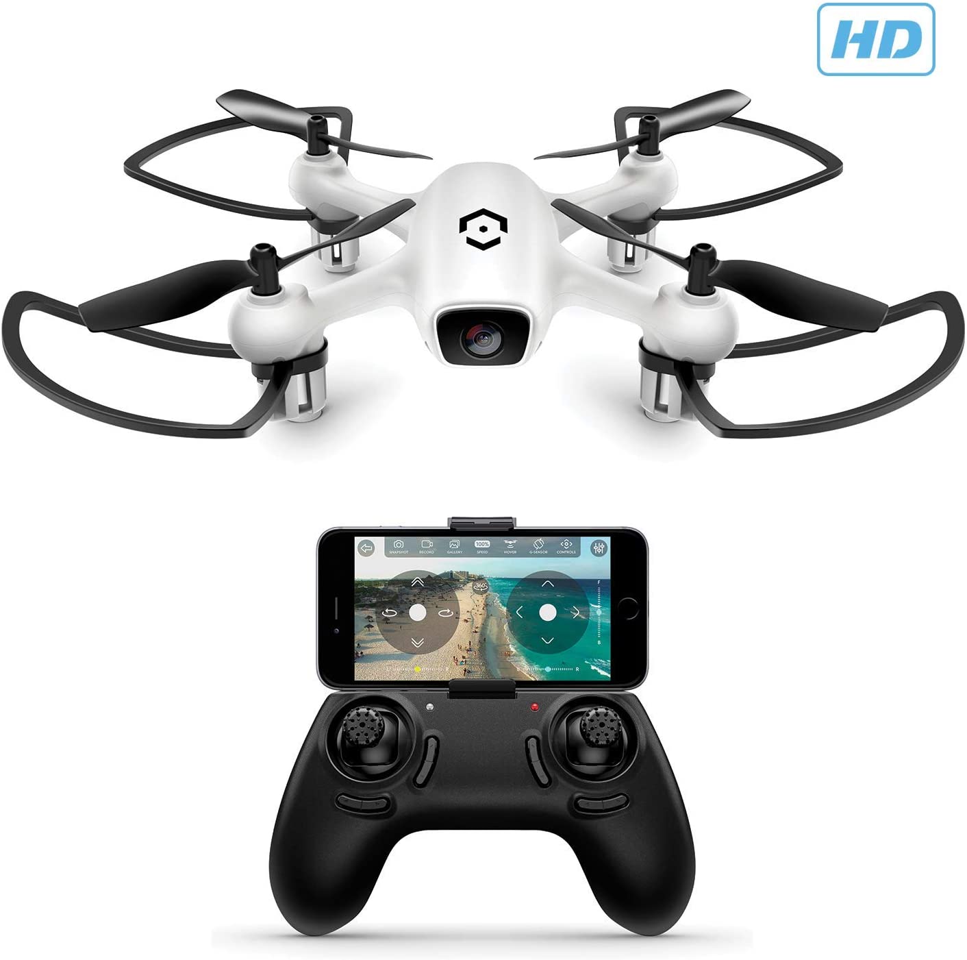 Skyview WiFi Drone with Camera HD 720P FPV Quadcopter, Training Drone for Beginner &amp; Kids, RC + 2.4ghz WiFi Helicopter w/Remote Control, Headless Mode | Decor Gifts and More